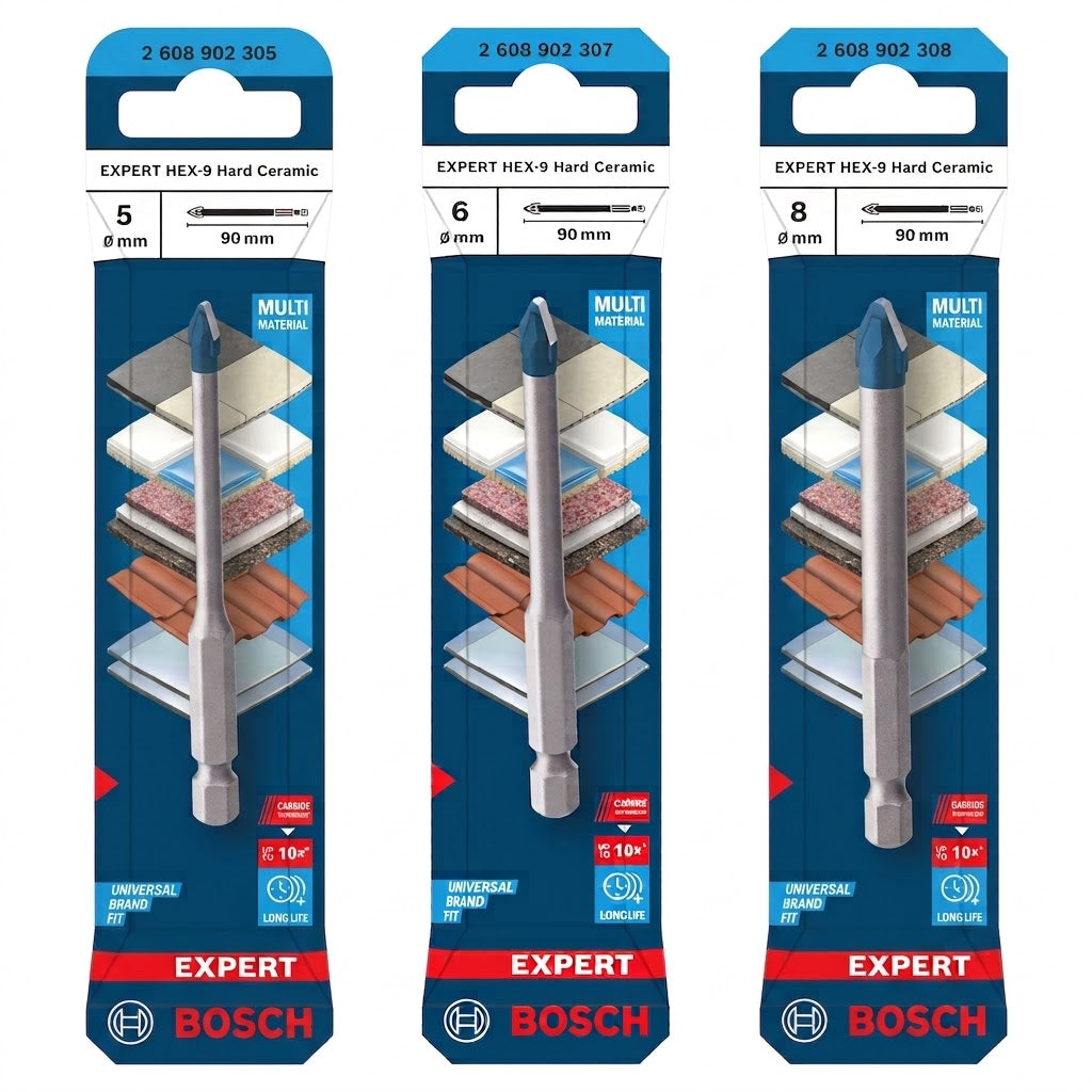 Kit BOSCH Punta EXPERT HEX-9 Hard Ceramic 5-6-8 mm Attrezziamoci  Attrezziamoci