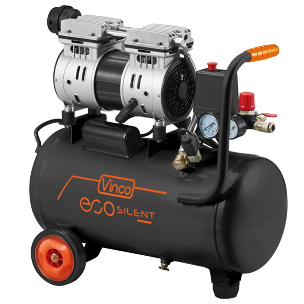 Compressore silenzioso senza olio lt.24 VINCO Attrezziamoci  Attrezziamoci