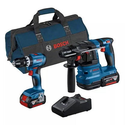 BOSCH Kit Avvitatore GSB 18V-45 + Tassellatore GBH 18v-22 + 2 batt.+ borsa Attrezziamoci  Attrezziamoci