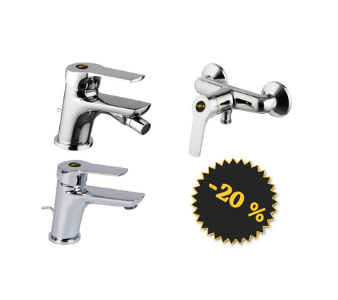 FIMA Carlo Frattini Set rubinetteria bagno completo di miscelatore doccia