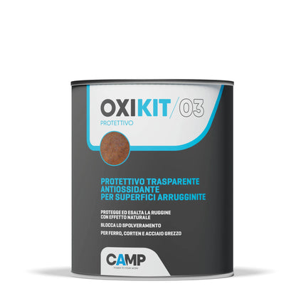 CAMP Oxi kit 03 Protettivo trasparente per superfici arrugginite Lt.1