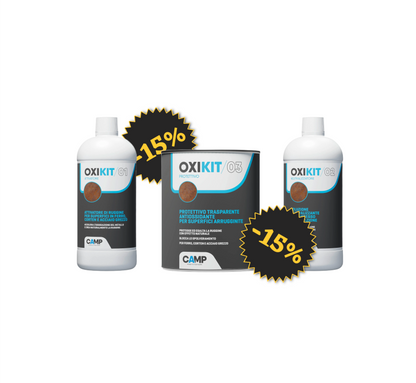 CAMP Oxi Kit Completo - Sistema 3 in 1 per Trattamento della Ruggine Attrezziamoci  Attrezziamoci