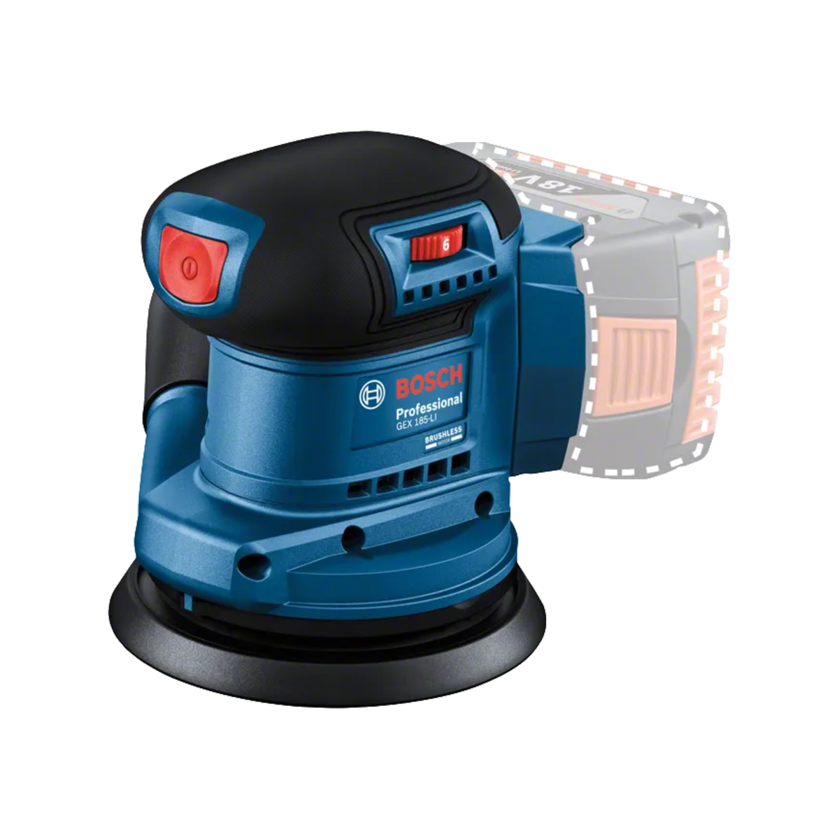 BOSCH GEX 185-LI - Levigatrice rotoorbitale