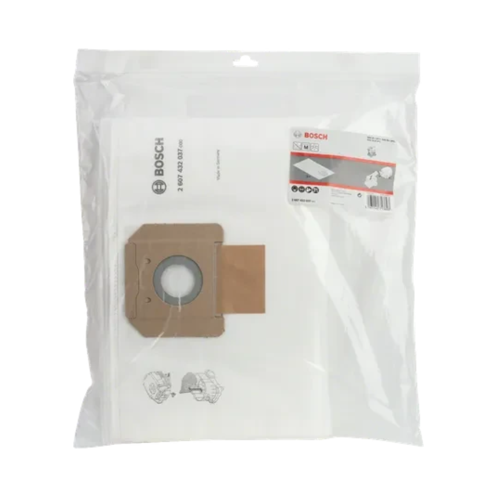 BOSCH Sacchetto tessuto non tessuto per GAS 35 conf.5PZ Bosch  Attrezziamoci