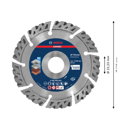 BOSCH Disco diamantato EXPERT Multi Material Bosch  Attrezziamoci