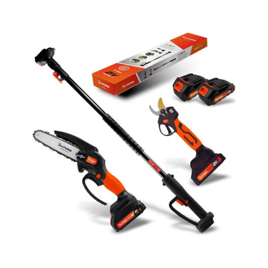 Kit potatura a batteria con cesoia con motosega e asta 'AFKIT' Altuna  Attrezziamoci