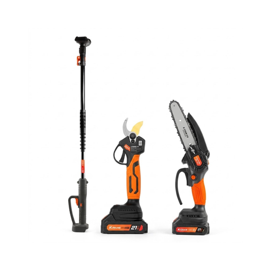 Kit potatura a batteria con cesoia con motosega e asta 'AFKIT' Altuna  Attrezziamoci