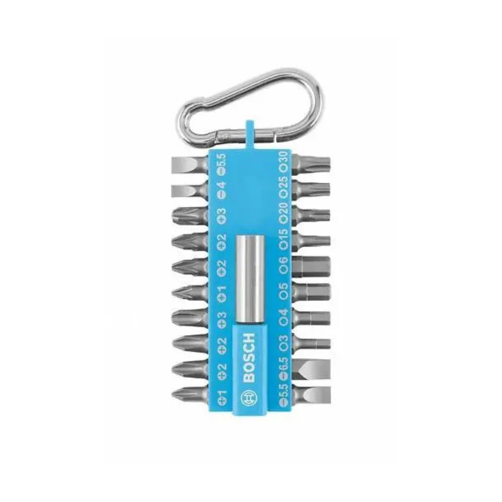 BOSCH Set di Inserti BIT per Avvitamento con Moschettone - 21 pz