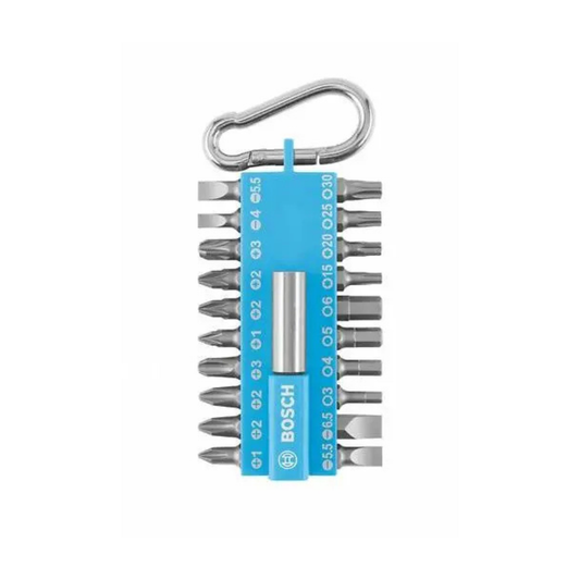 BOSCH Set di Inserti BIT per Avvitamento con Moschettone - 21 pz Bosch  Attrezziamoci