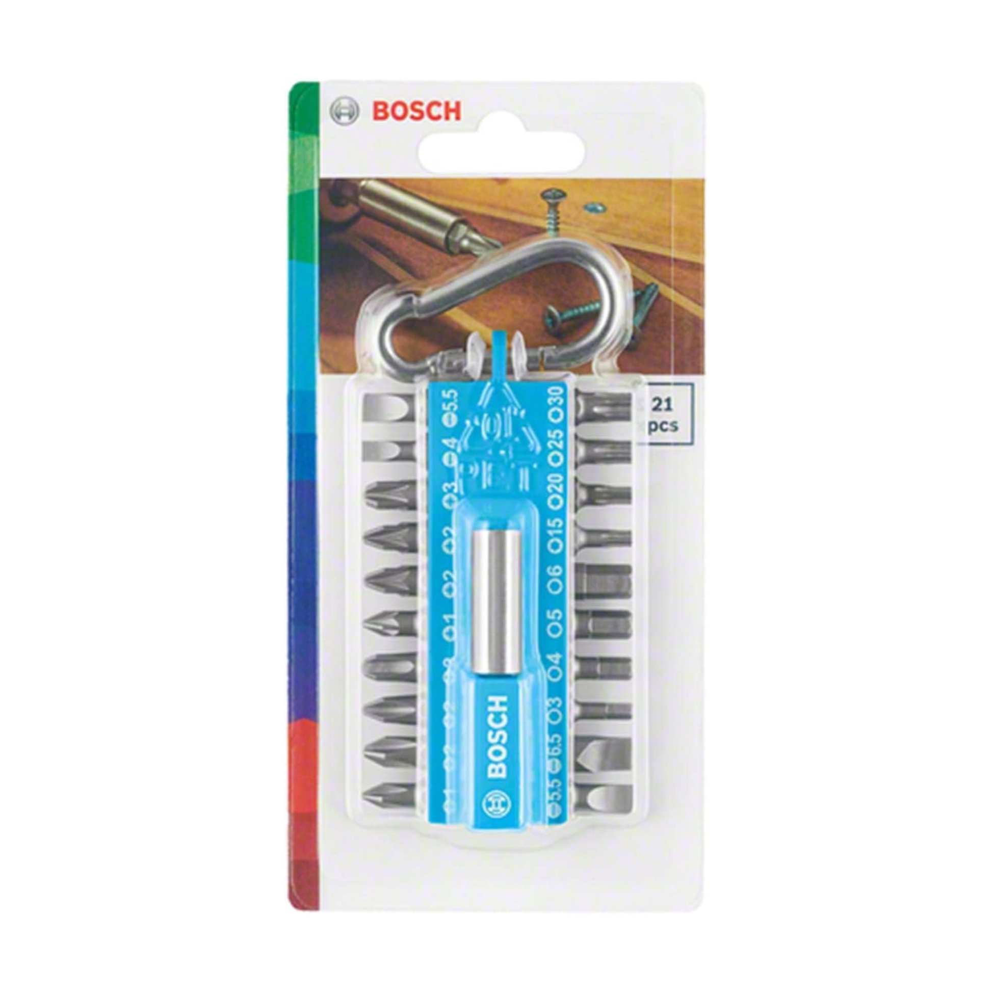 BOSCH Set di Inserti BIT per Avvitamento con Moschettone - 21 pz Bosch  Attrezziamoci