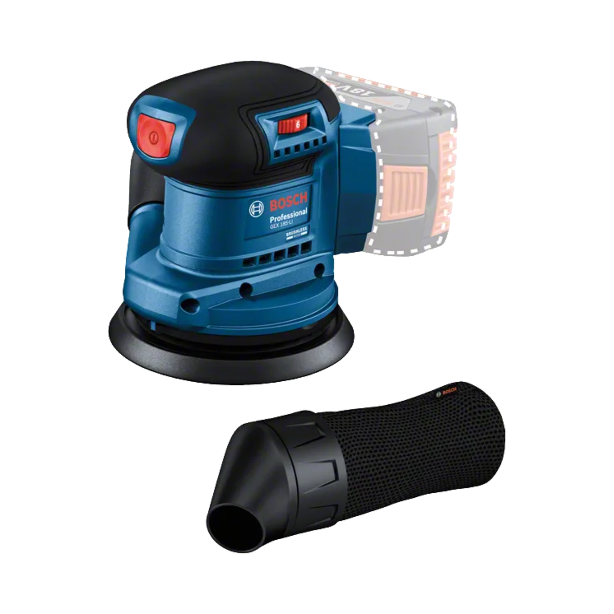BOSCH GEX 185-LI - Levigatrice rotoorbitale