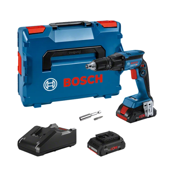 BOSCH GTB 18V-45 - Avvitatore per cartongesso a batteria + 2 batterie + caricabatteria