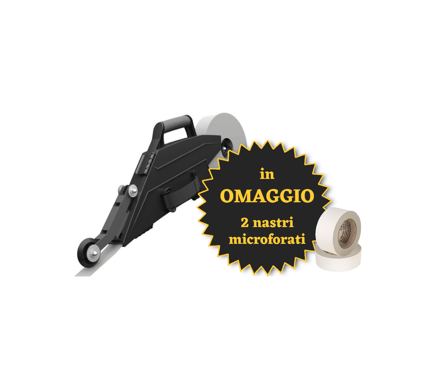 Stuccatrice professionali con 2 nastri microforati in omaggio Attrezziamoci  Attrezziamoci