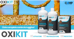 CAMP Oxi Kit Completo - Sistema 3 in 1 per Trattamento della Ruggine