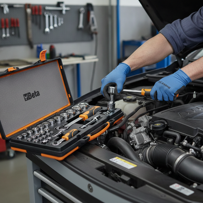 BETA Cassetta bussole + accessori 22PZ 920A/C17M Beta Utensili manuali Attrezziamoci