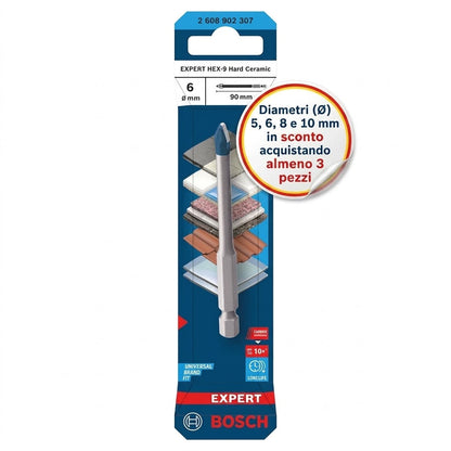 BOSCH Punta EXPERT HEX-9 Hard Ceramic Bosch  Attrezziamoci