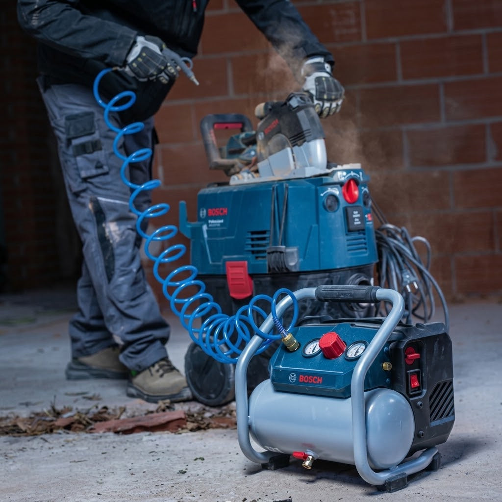 BOSCH GKO 18V-51 - Compressore d'aria a batteria Bosch Elettroutensili Attrezziamoci