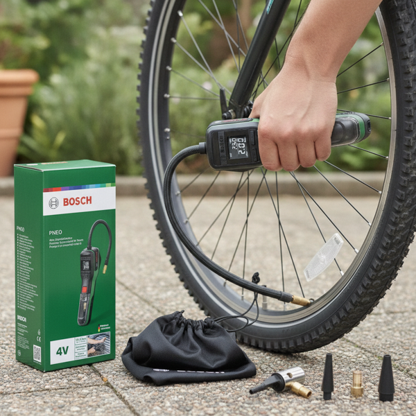 BOSCH PNEO - Mini pompa pneumatica e gonfiatore a batteria Bosch Elettroutensili Attrezziamoci