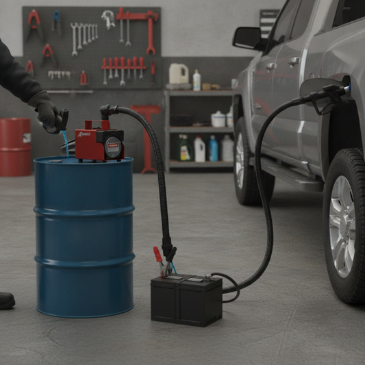 Kit Pompa gasolio 12V Ribimex Attrezzatura per officina Attrezziamoci