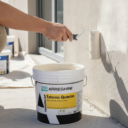 C.ARREGHINI Idropittura Esterno Quarzo Bianco FASADECAP C.Arreghini Pitture e vernici Attrezziamoci