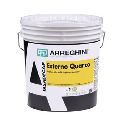 C.ARREGHINI Idropittura Esterno Quarzo Bianco FASADECAP con rullo in omaggio