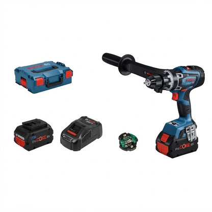 BOSCH 18V-150 C - Trapano a percussione a batteria + 2 batterie + caricabatteria Bosch Elettroutensili Attrezziamoci