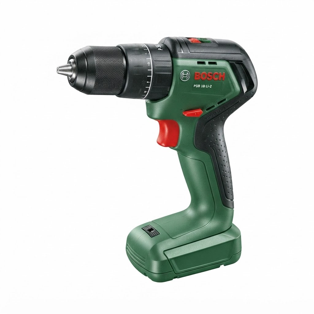 BOSCH PSB18V-60 - Trapano a percussione a batteria + 1 batteria al litio PBA 18V 2,5 Ah + 1 caricabatteria AL 18V-20 Bosch Elettroutensili Attrezziamoci