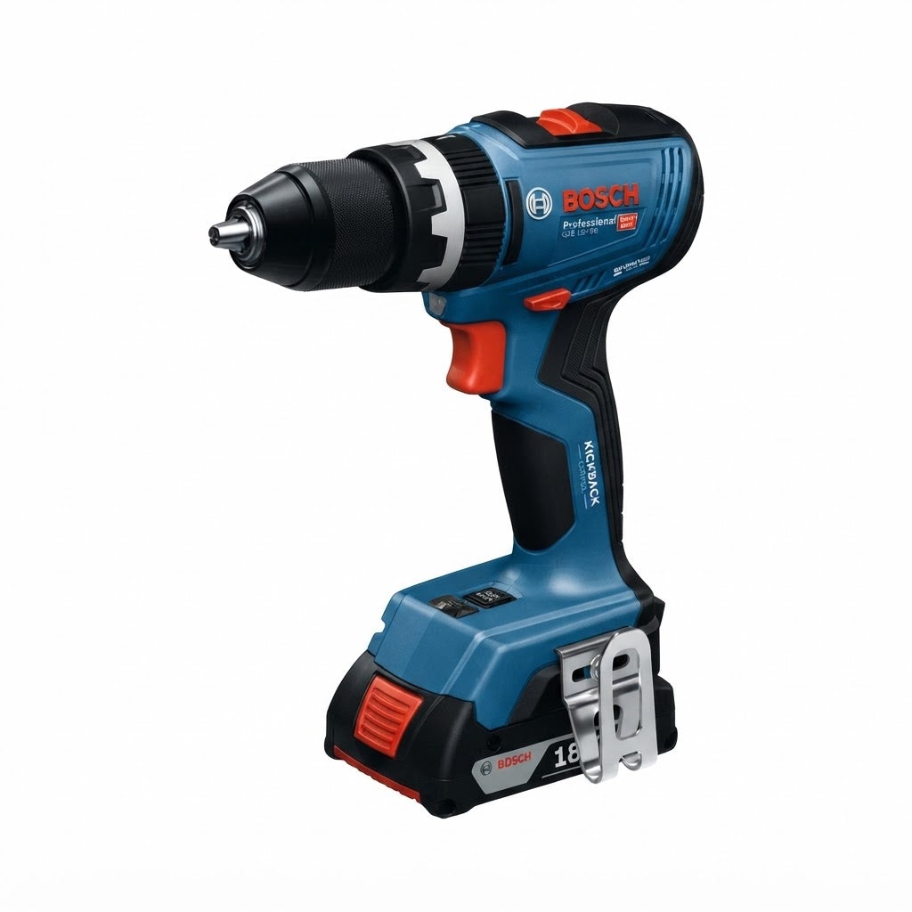 BOSCH BSB 18V-65 - Trapano-avvitatore con percussione a batteria + 2 batterie - caricabatteria Bosch Elettroutensili Attrezziamoci