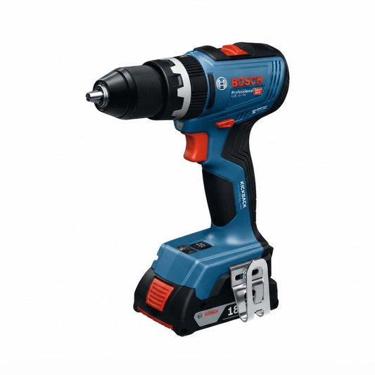 BOSCH BSB 18V-65 - Trapano-avvitatore con percussione a batteria + 2 batterie - caricabatteria Bosch Elettroutensili Attrezziamoci