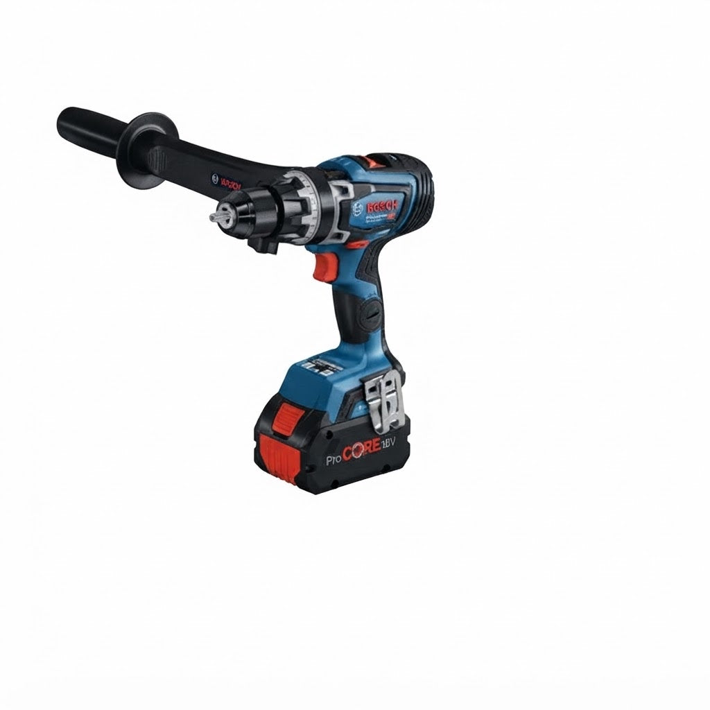 BOSCH 18V-150 C - Trapano a percussione a batteria + 2 batterie + caricabatteria Bosch Elettroutensili Attrezziamoci