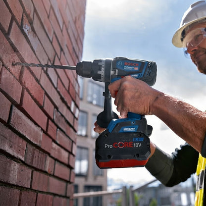 BOSCH 18V-150 C - Trapano a percussione a batteria + 2 batterie + caricabatteria Bosch Elettroutensili Attrezziamoci