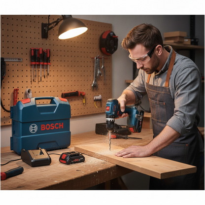 BOSCH Trapano avvitatore GSB 18V-45 con 3 batterie Bosch Elettroutensili Attrezziamoci